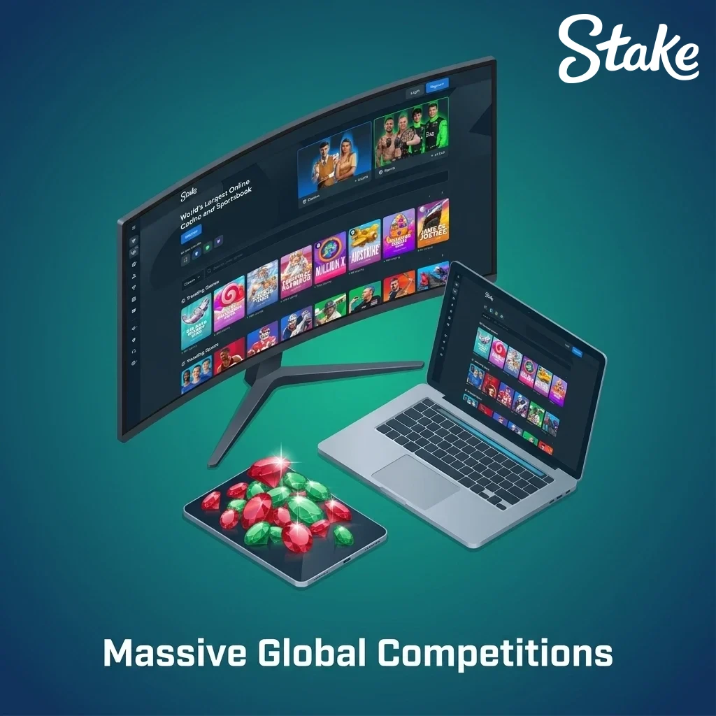 Massive global competitions on Stake India with huge prize pools, daily casino races, and weekly raffles.